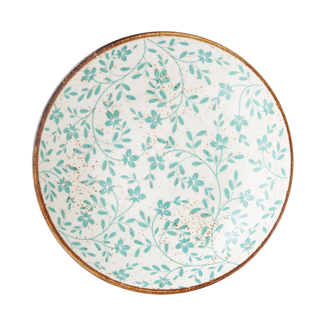 Flora Aqua Coupe Bowl 25.5cm 120.25cl Ceramic Bowl Home Tableware Pack of 12