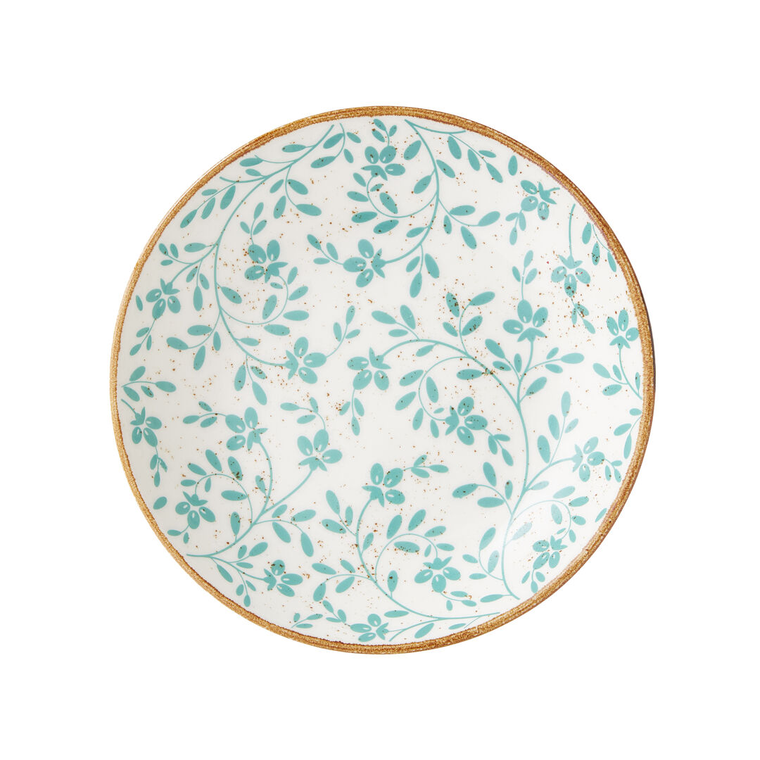 Flora Aqua Coupe Bowl 21.6cm 83.5cl Ceramic Bowl Home Tableware Pack of 12