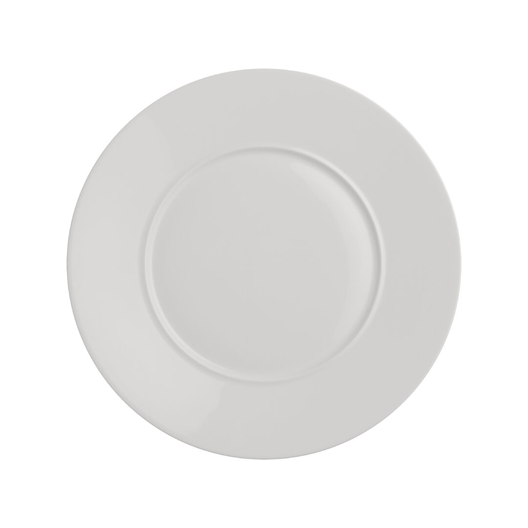 Signature Plate 28.5cm Well 16.5cm Ceramic Serving Plate Tableware Pack of 12