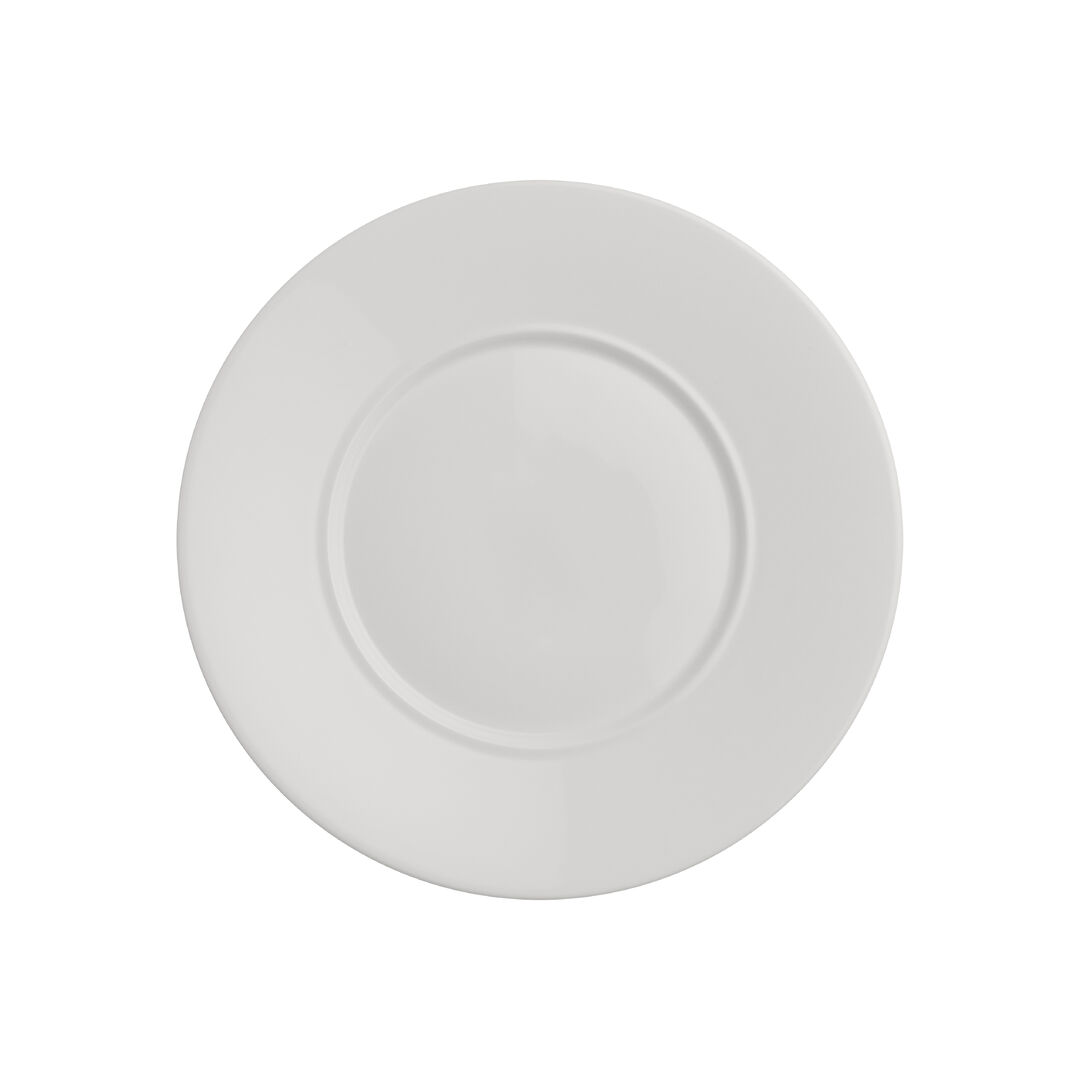 Signature Wing Plate 22cm Well 12.7cm Ceramic Serving Tableware Pack Of 24