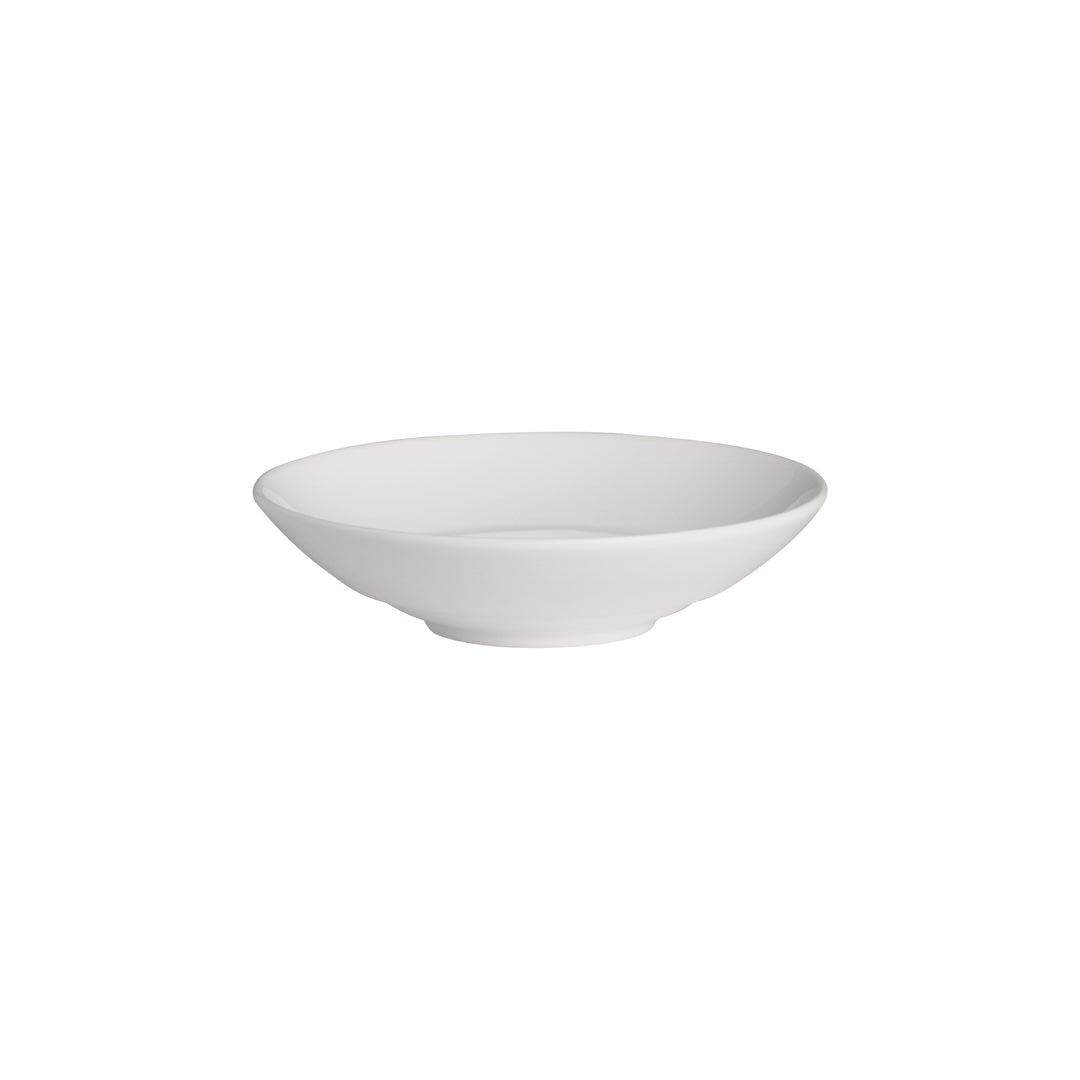 Signature White Ceramic Sauce Dish 9.5 x 2.5cm 6cl Well 5.7cm 0.4cl Pack of 24