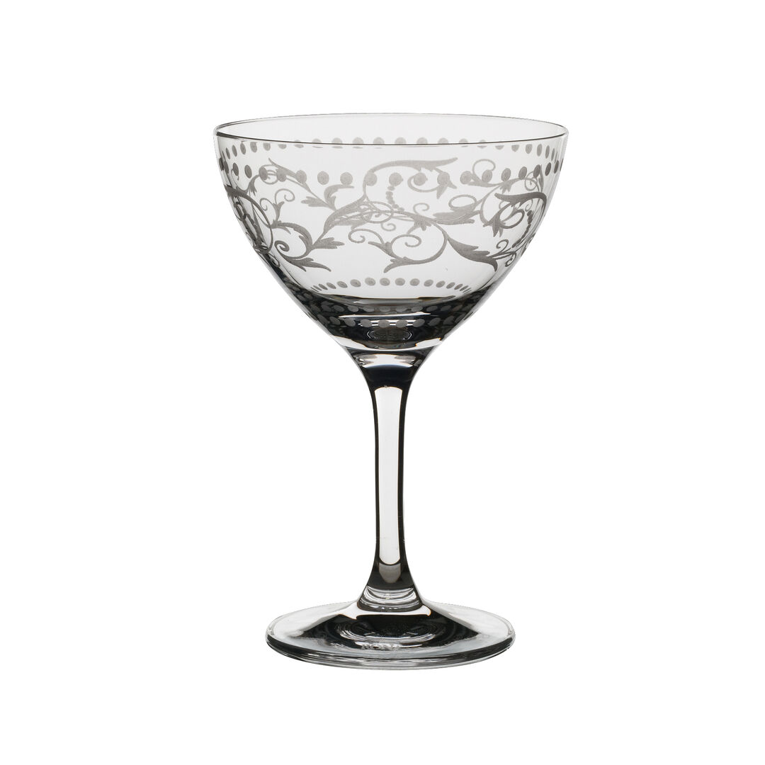 Vintage Dots Martini/Champagne 14.61cm H 23.6cl  Clear Glassware Pack of 24