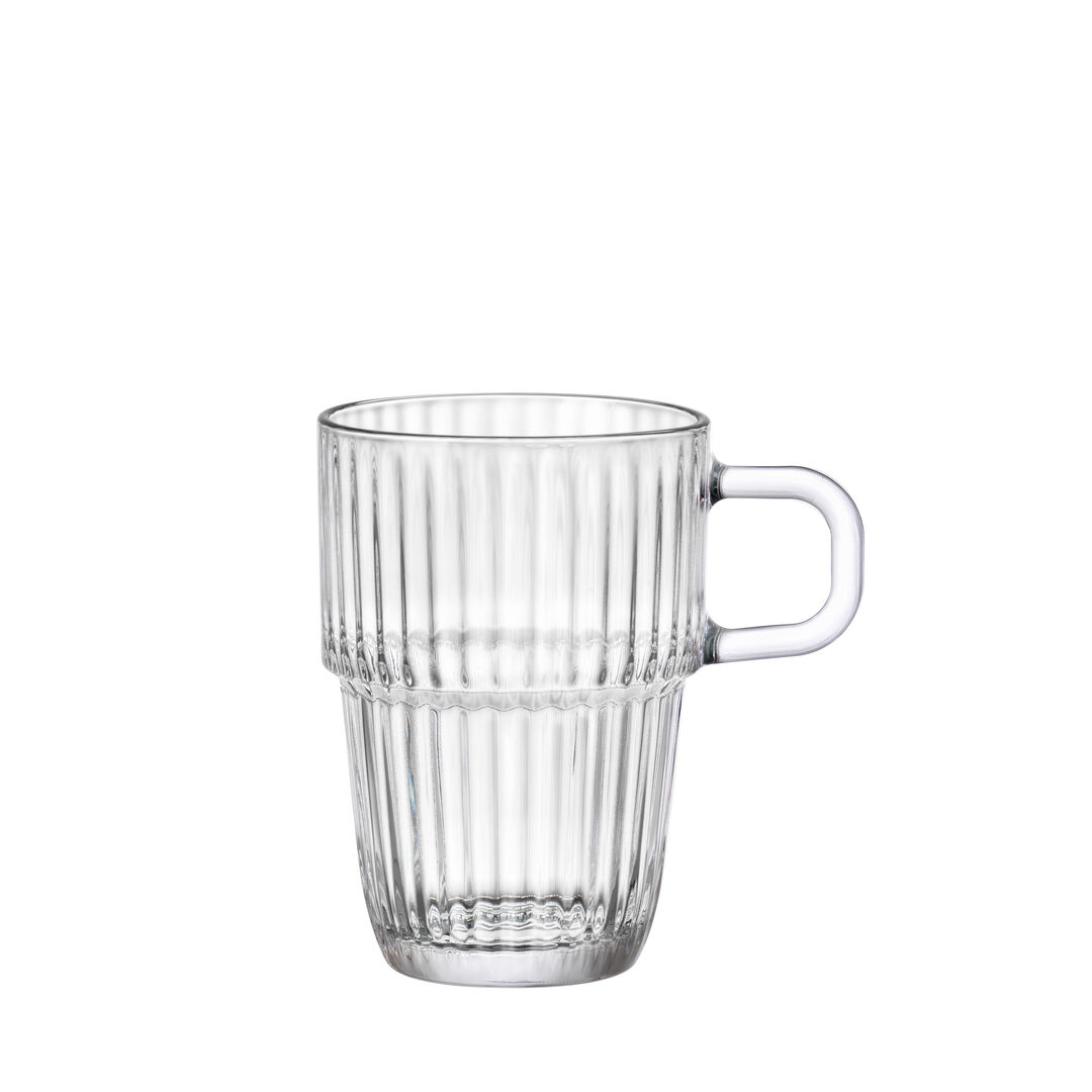 Clear Mug Barshine Mugs Glassware Drinking Bar 11.11cm H 31.5cl  Pack Of 12