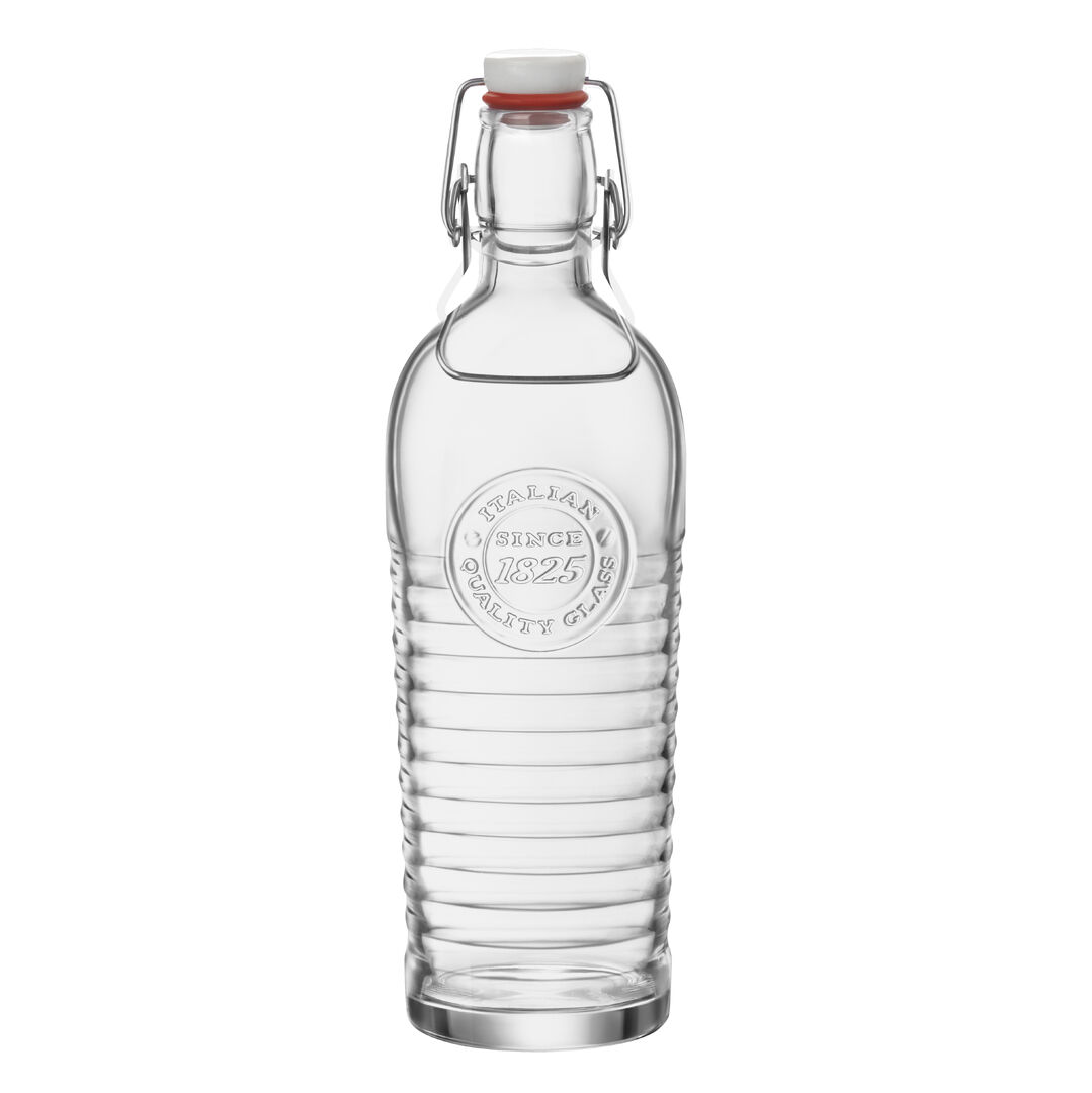 Officina 1825 Bottle 31.12cm H 1Ltr Clear Drinking Glassware For Bars Pack of 6