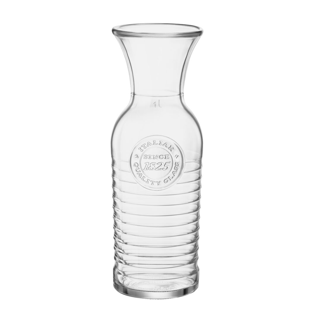 Officina 1825 Carafe 27.62cm H 1Ltr Clear Glassware Carafe Tableware Pack of 6