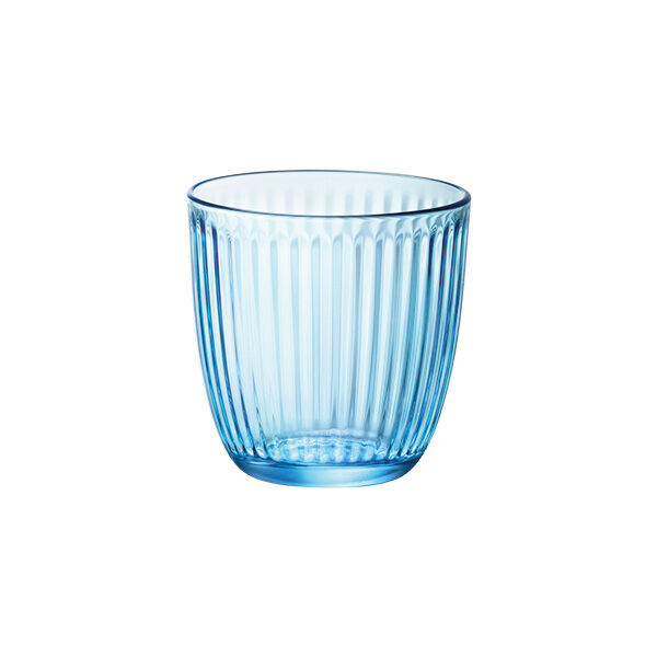 Line Lively Blue Water 29cl Drinking Glass Set Tumbler Glassware Pack of 12