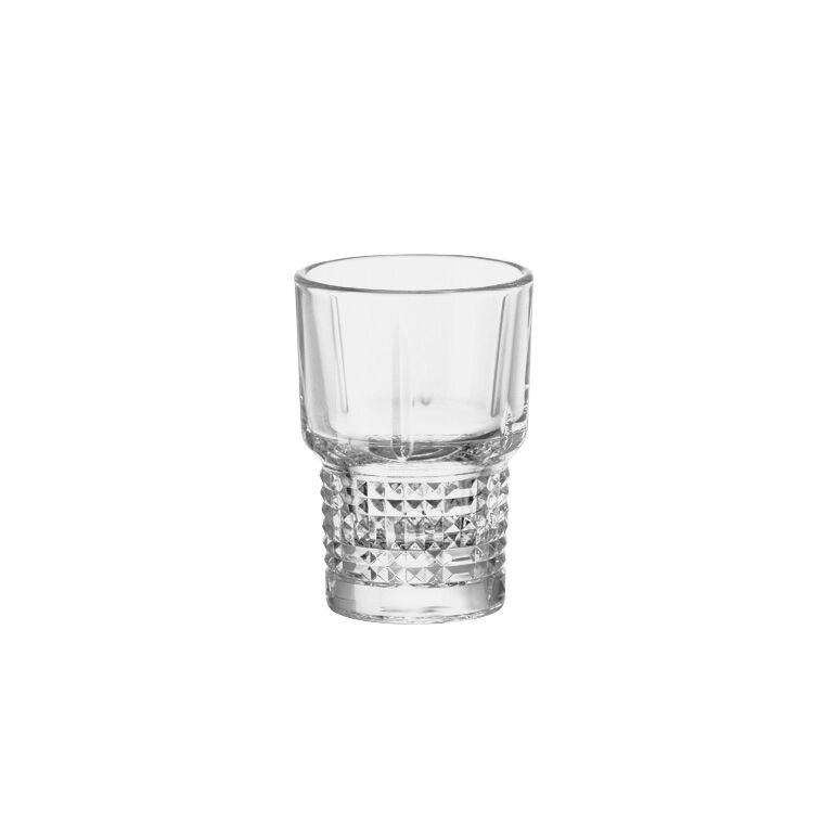 Novecento Shot 7.64cm H 7.7cl Clear Glass Drinking Glassware Bars Pack of 24