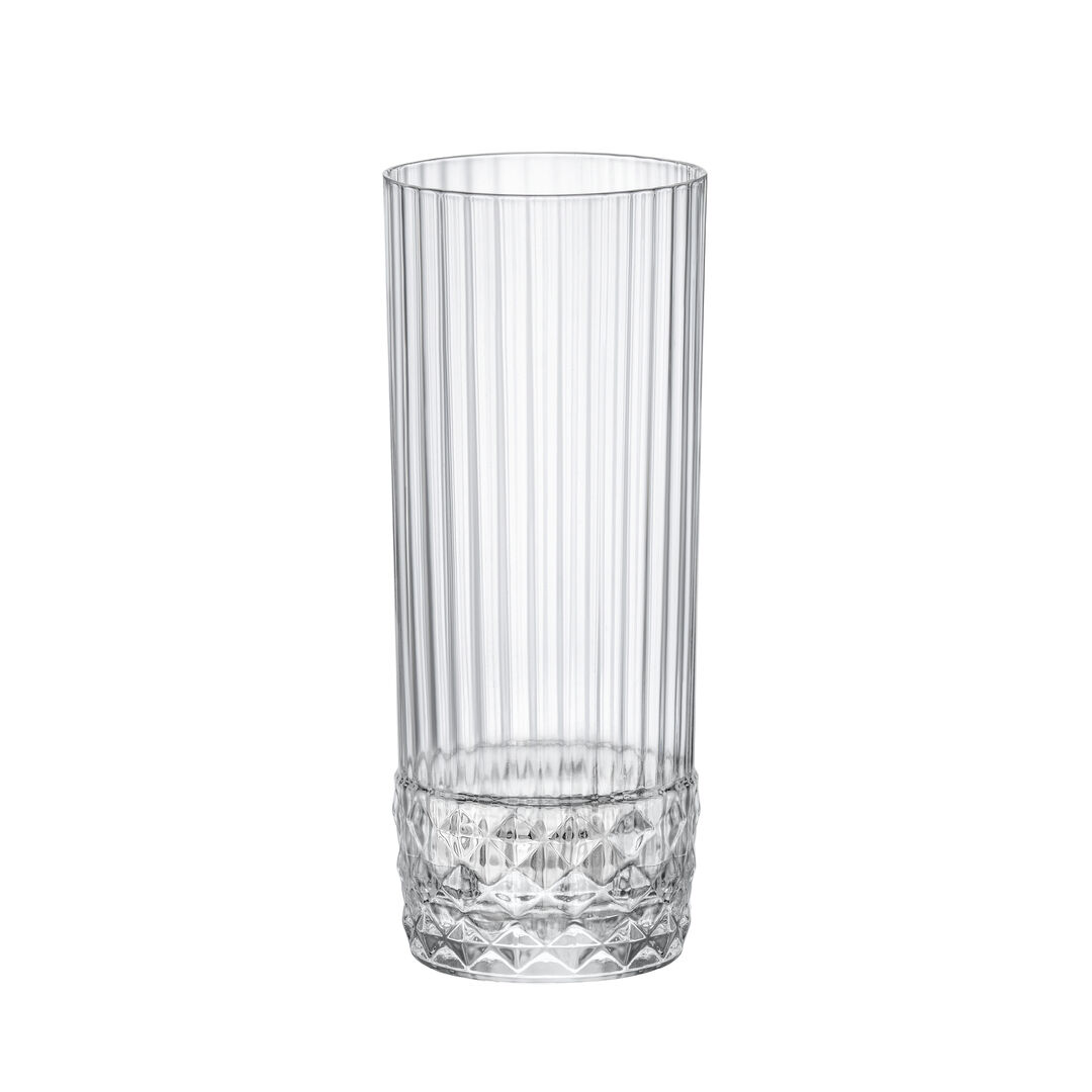 America 20s Long Drink 15.88cm H 40cl Clear Glass Tumbler Glassware Pack of 24