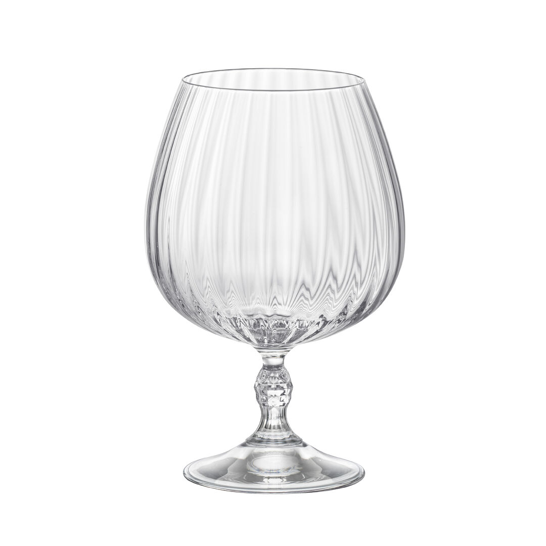 America 20s Cognac 16.83cm H 65cl Clear Glass Drinking Glassware Pack of 12