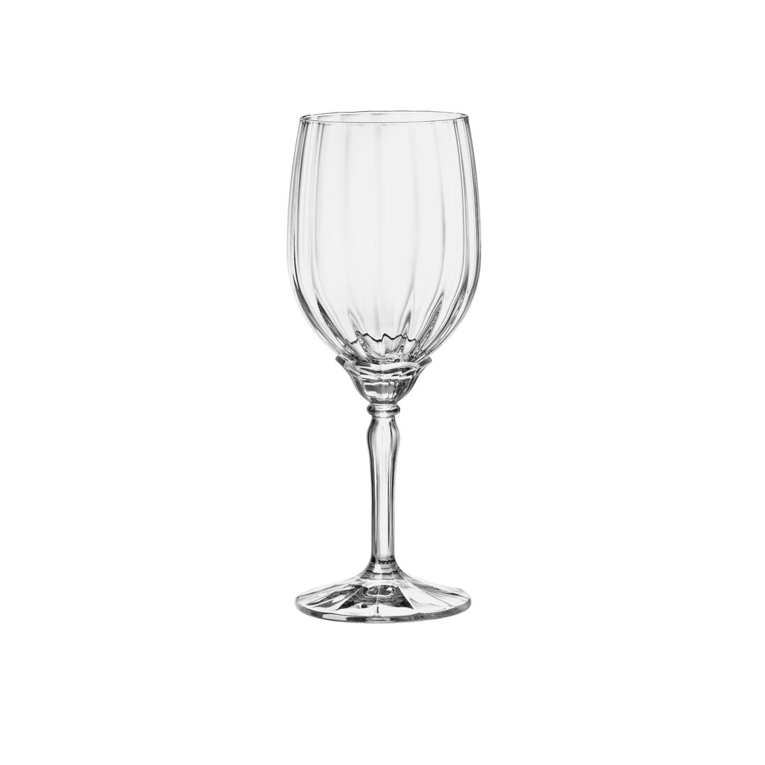 Florian White Wine Glass 20.96cm H 38cl Clear Drinking Bar Glassware Pack of 24