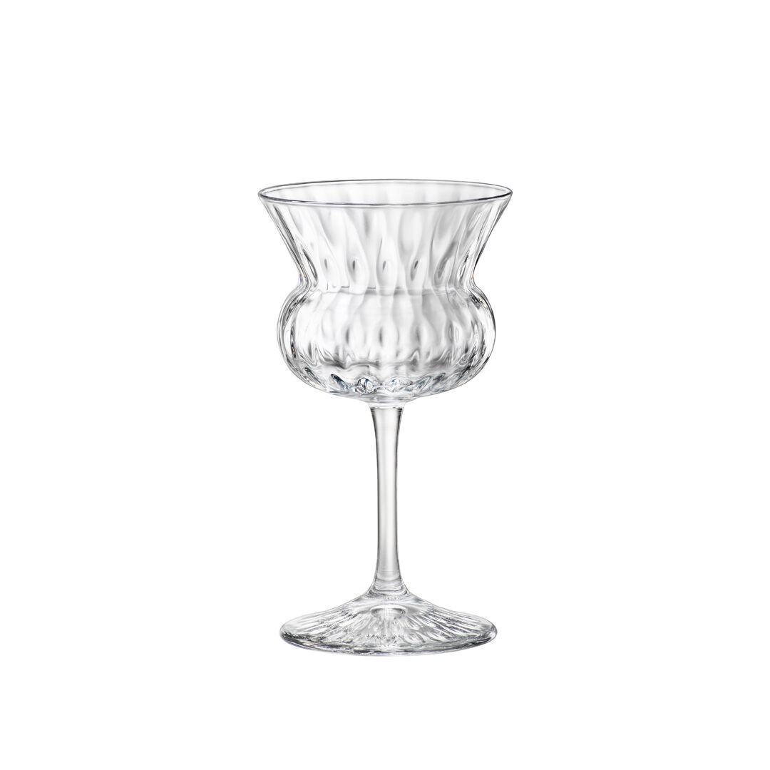 Bloom Nick & Nora 13.97cm H 15.5cl Glasses Clear Bars Glassware Set Pack of 24