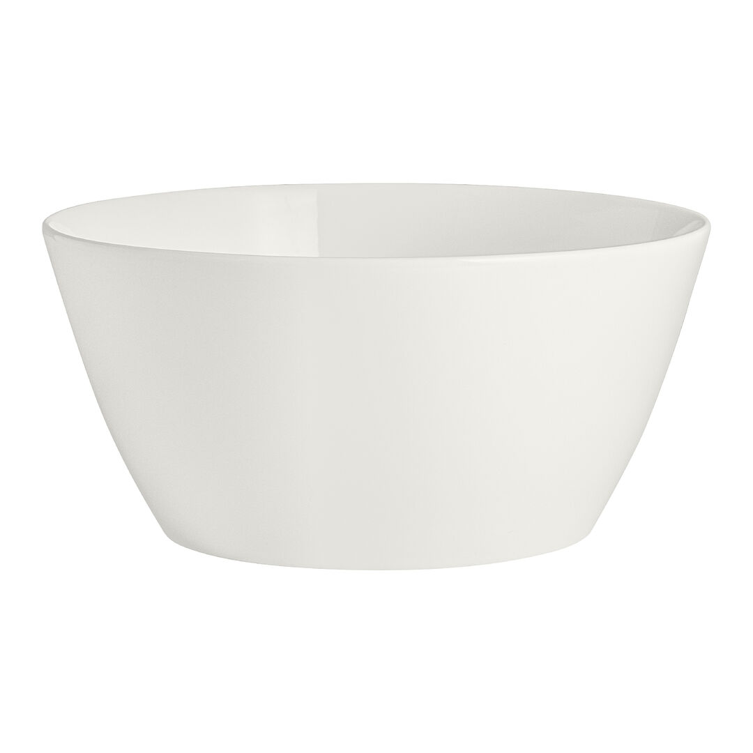 RO White Album Deep Bowl 21.5cm 2.96L Ceramic Bowl Set Tableware Pack of 12