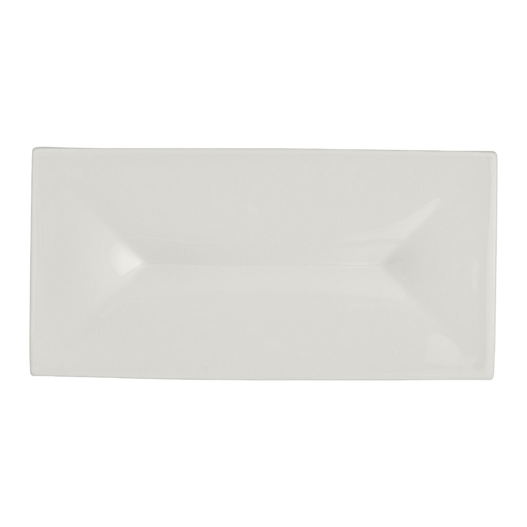 RO White Album Rectangular Tray Set w/ Indent 23.8 x 11.75 x 1.9cm Pack of 12