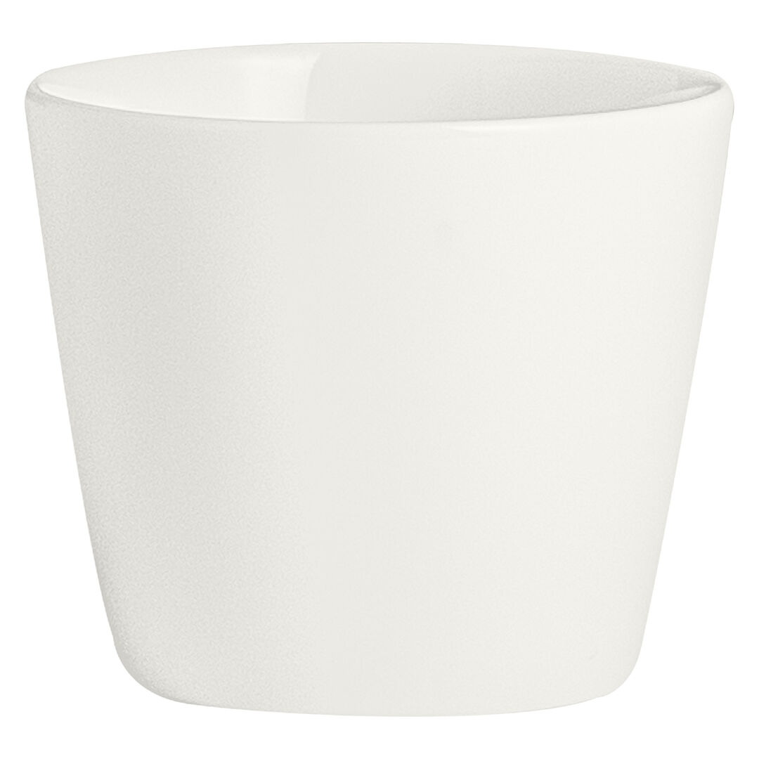 RO White Album Thimble 7 x 6cm 14.25cl Ceramic Serving Set Tableware Pack of 12
