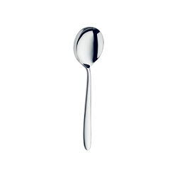 Ecco Round Soup Spoon 16.6cm (6 1/2"") Spoons Set Cutlery Tableware Pack of 12