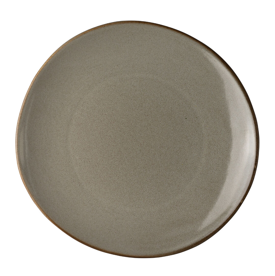 Pier Organic Plate 23.5cm (9 1/4"") Ceramic Serving Plate Tableware Pack Of 24