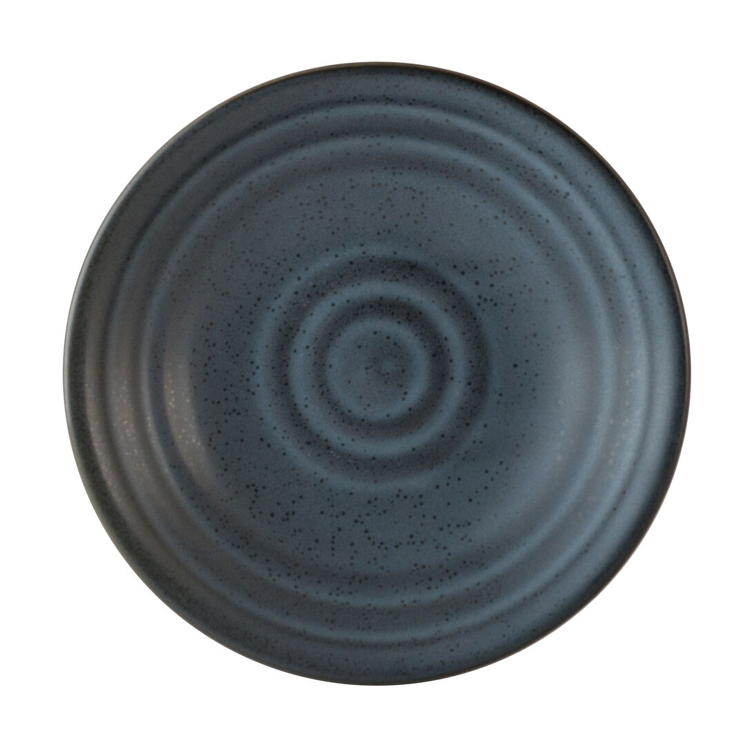 Storm Ceramic Dish Blue Food Coupe Dishes Home 18.4cm (7 1/4"") Pack of 12