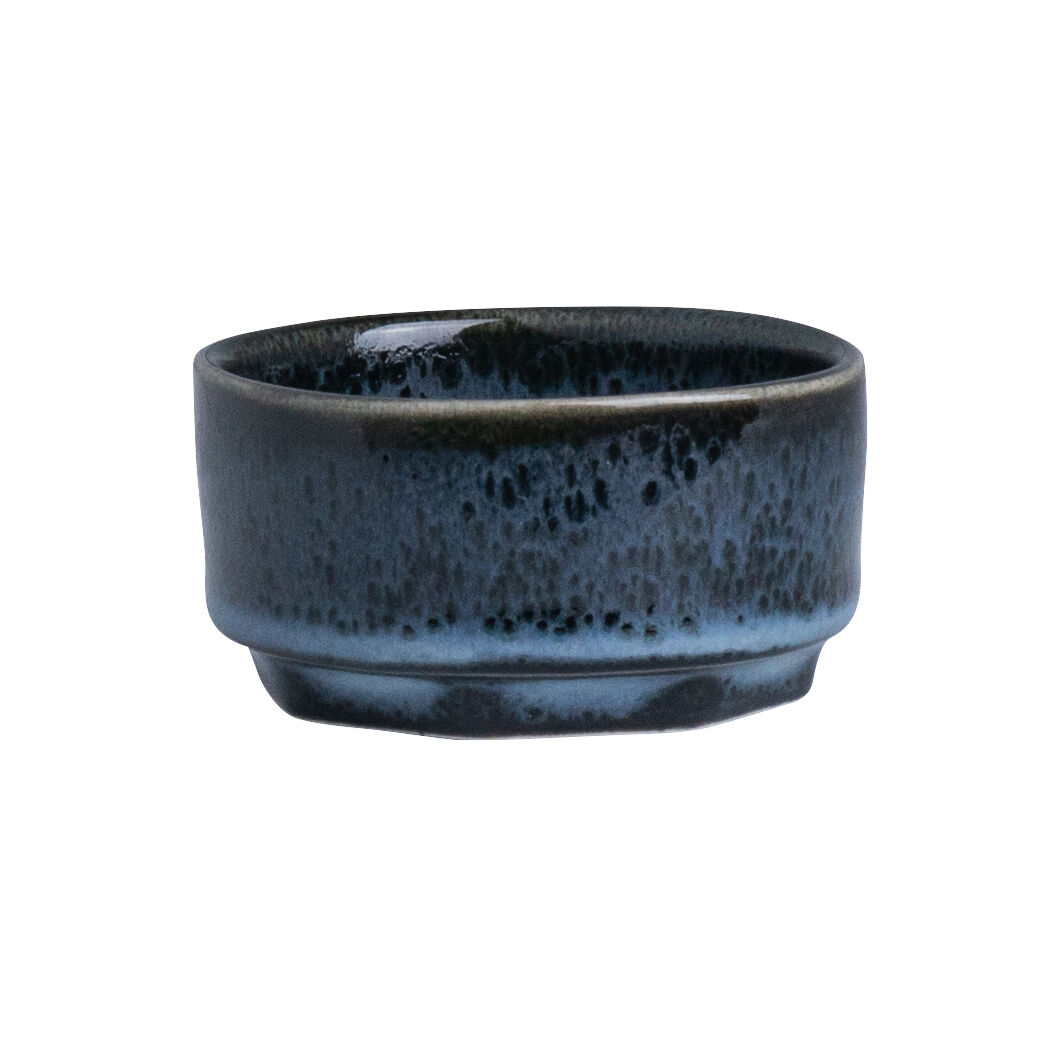 Storm Ceramic Dish Blue Food Stack Dishes For Home 6.4cm 5.2cl Pack of 36