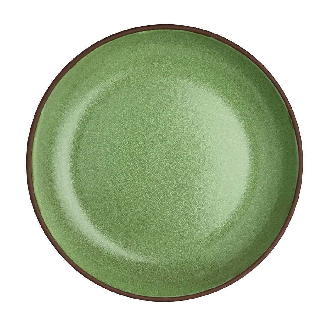 Spice Cardamom Deep Plate 22 x 6.5cm 85.2cl Ceramic Plate Tableware Pack of 12