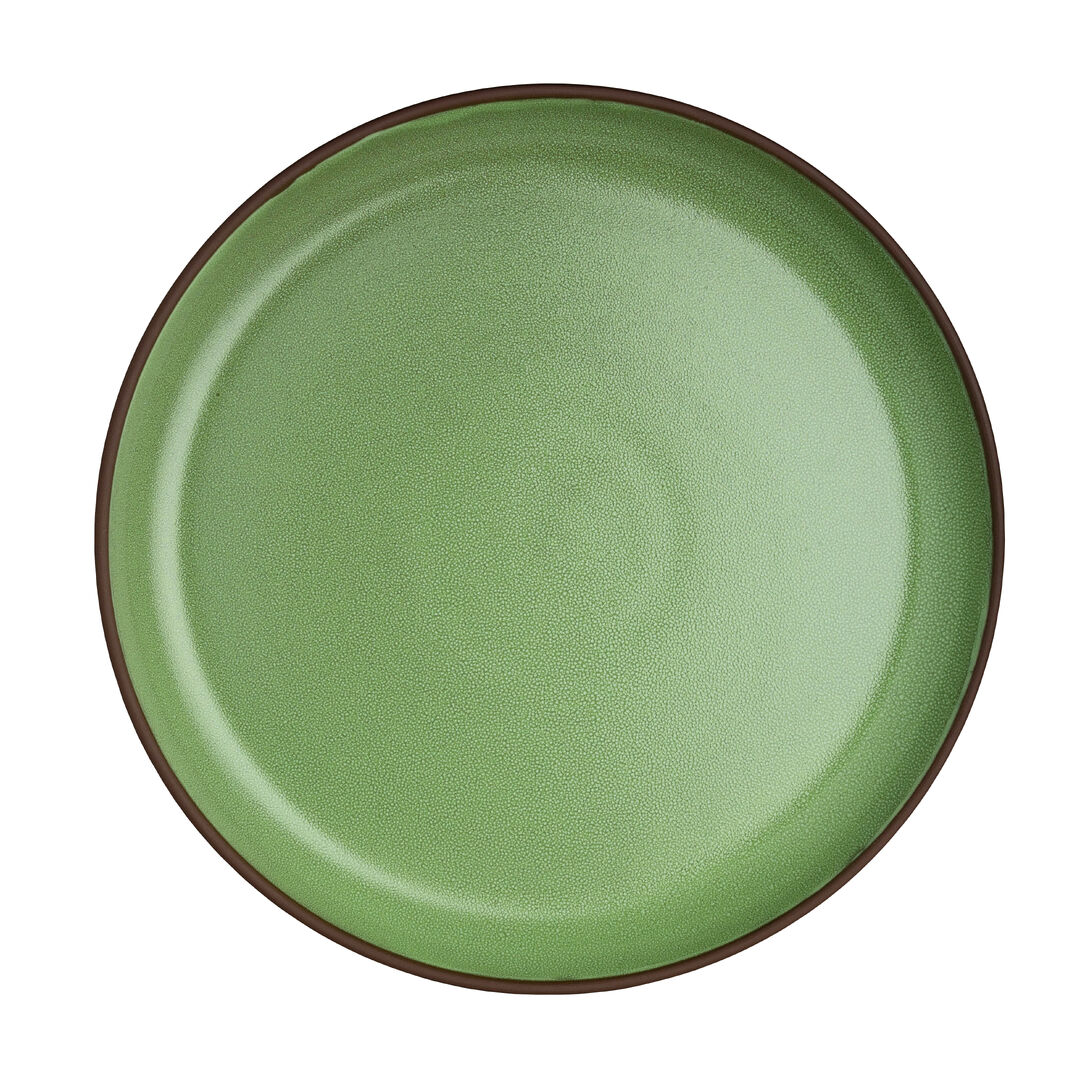 Spice Cardamom Plate 27.3 x 3cm Ceramic Serving Plate Tableware Pack of 12