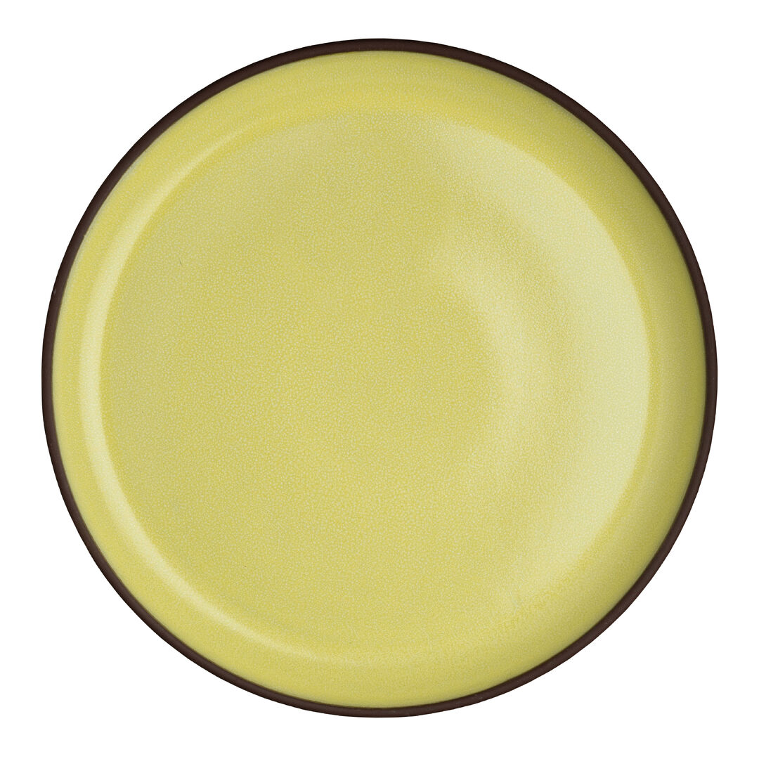 Spice Saffron Plate 24cm (9 1/2"") Ceramic Serving Plate Tableware Pack of 12