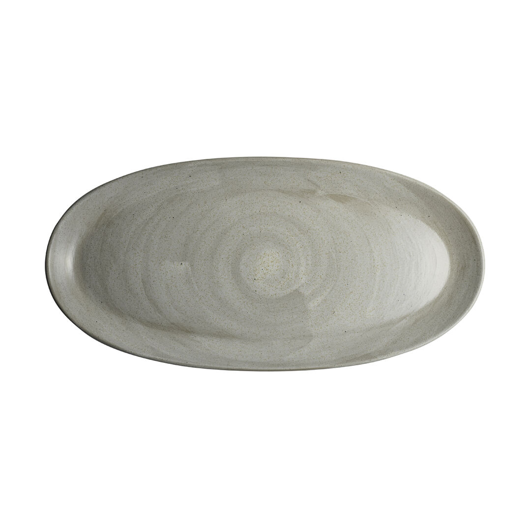 Maham Carnaby Dove Oval Platter 28 x 14cm Bar Ceramic Tableware Pack of 24