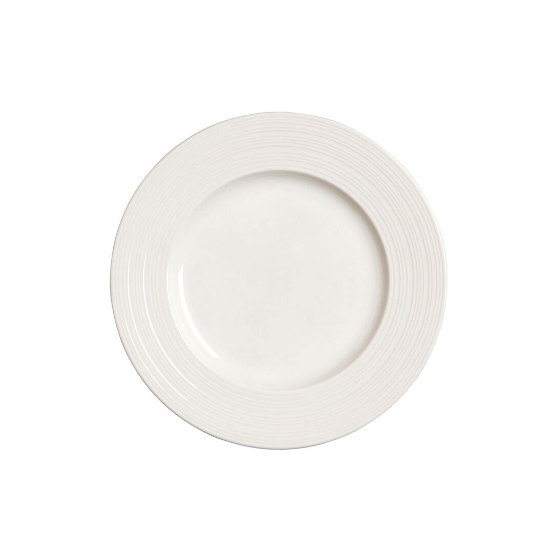 Concorde Rim Plate 20.25cm (8"") Porcelain Serving Plate Tableware Pack of 12