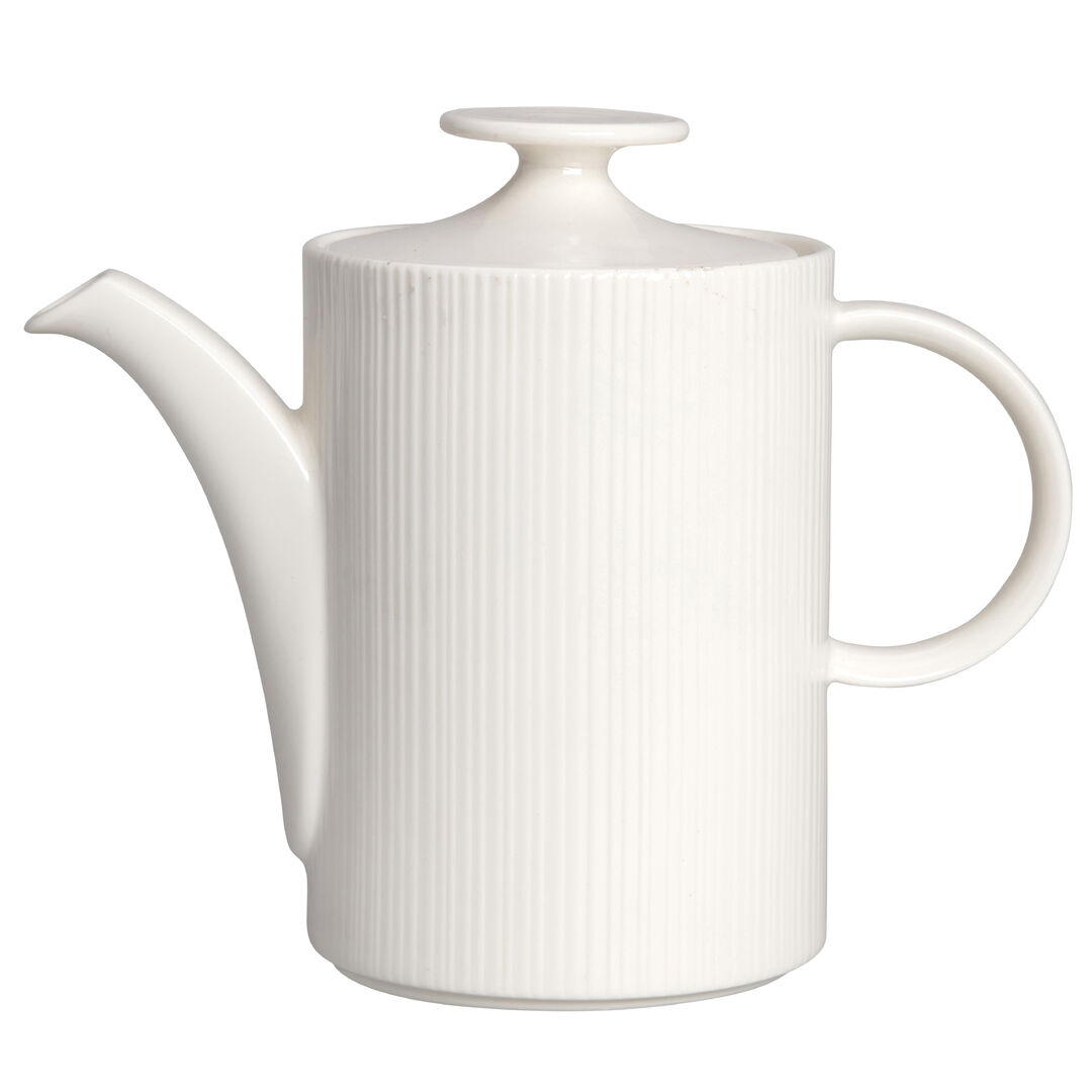 Charcoal Dapple Liv Beverage Pot 35.0cl (12oz) Porcelain Pot Lid Pack of 6