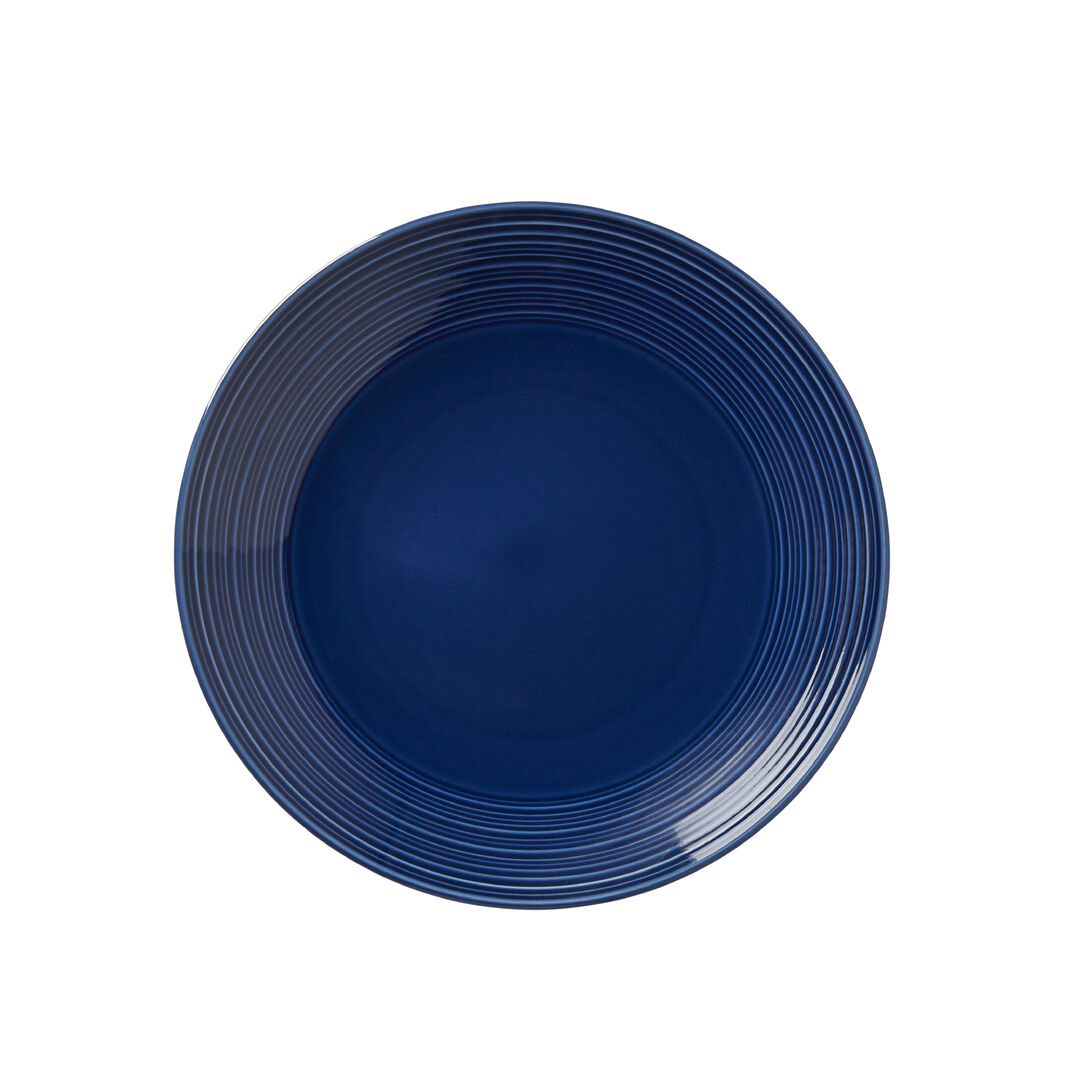 Concorde Midnight Blue Coupe Plate 23cm (9"") Porcelain Tableware Pack of 12