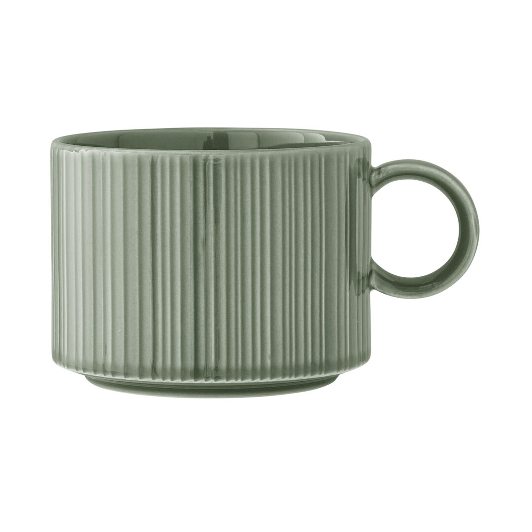 Concorde Fern Can Cup 34cl (12oz) Porcelain Cup Set Home Tableware Pack of 12