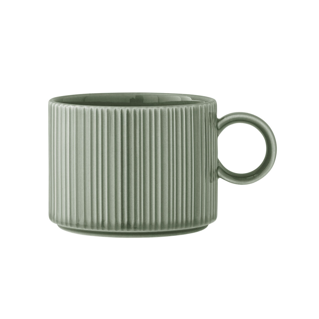 Concorde Fern Can Cup 22.75cl (8oz) Porcelain Cup Set Home Tableware Pack of 12