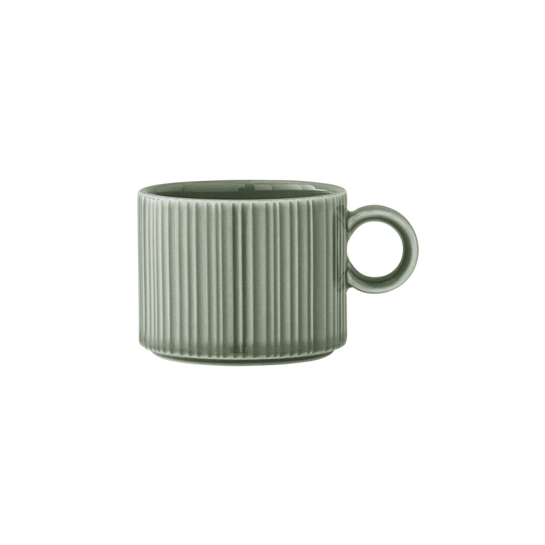 Concorde Fern Can Cup 8.5cl (3oz) Porcelain Cup Set Home Tableware Pack of 12