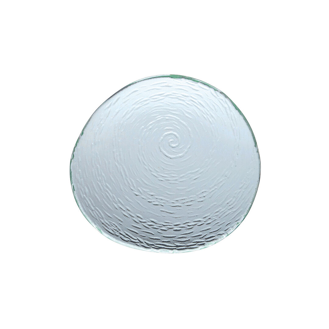 Scape Glass Clear Round Platter 25cm (9 5/6"") Serving Tableware Pack of 12