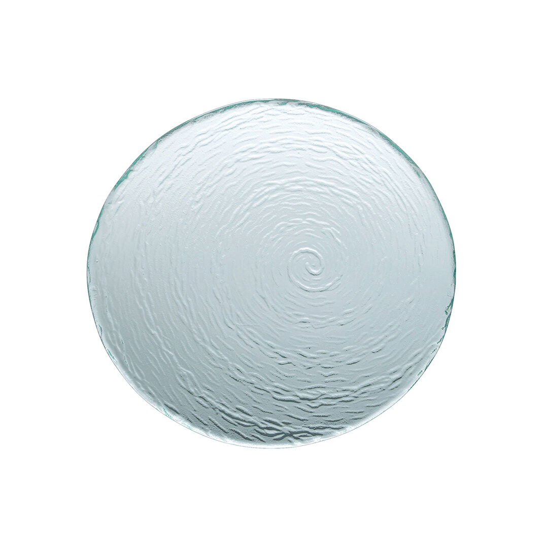 Scape Glass Clear Round Platter 30cm (11 3/4"") Serving Tableware Pack of 6