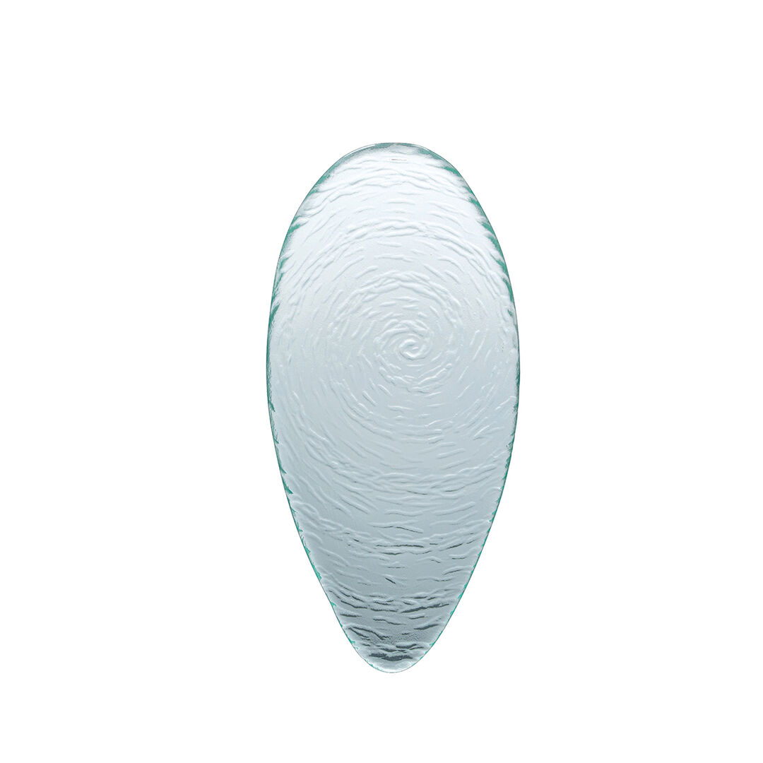 Scape Glass Clear Oval Platter 30cm (11 3/4"") Serving Tableware Pack of 6