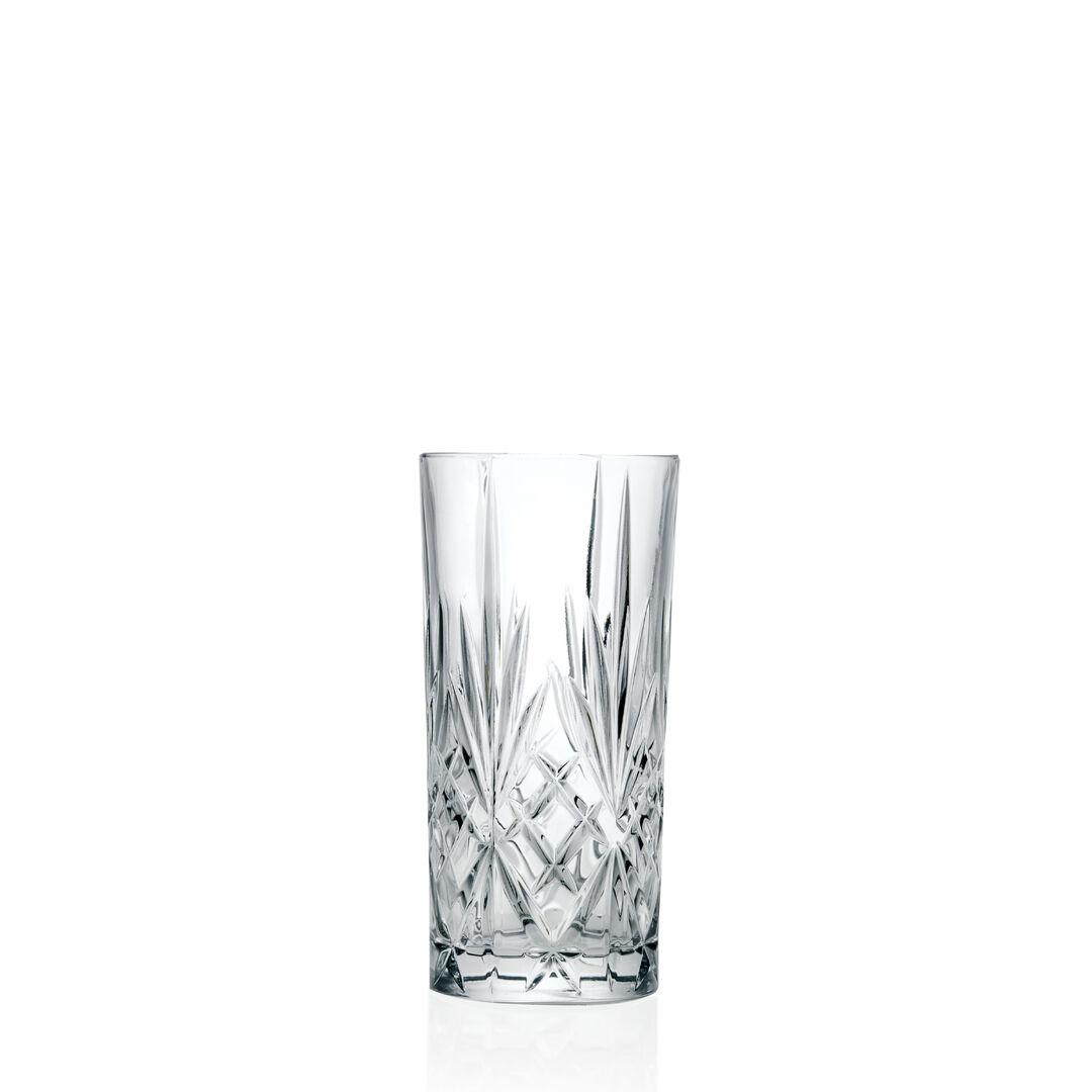 Melodia Clear Hiball Tumbler Drinking Water Glassware 15.24cm H 36cl Pack Of 12