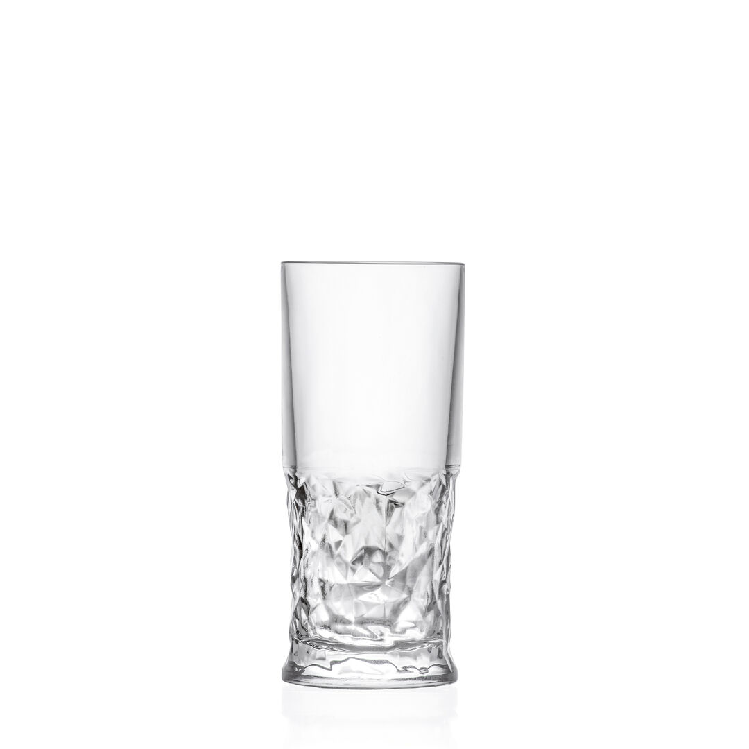 Funky Hi-Ball Tumbler Drinking Clear Glassware 15.56cm H 35.2cl Pack Of 12
