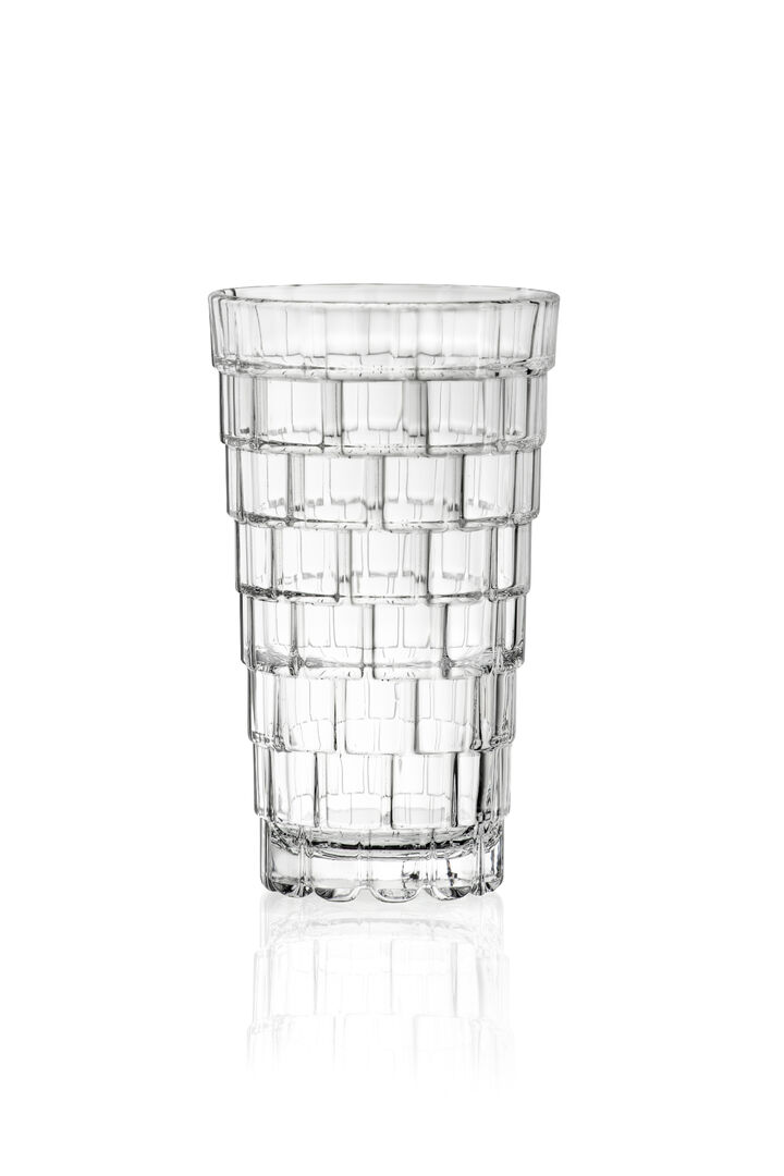 Stack Clear Hiball Tumbler Drinking Water Glassware 13.97cm H 39cl Pack Of 12