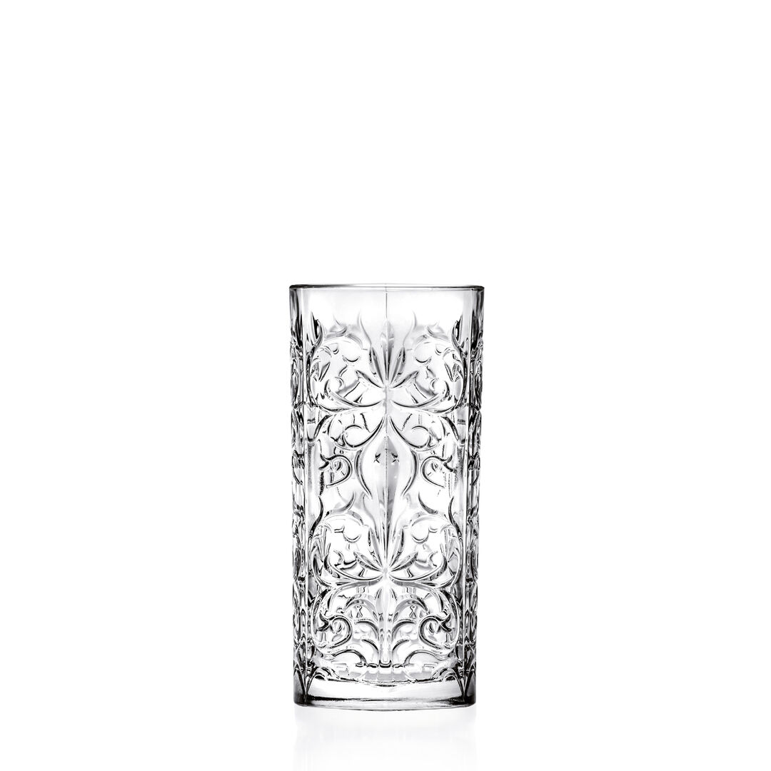RCR Tattoo Hi Ball Glasses – Set of 6, 370ml Luxion Crystal (Open Box) - Image 4