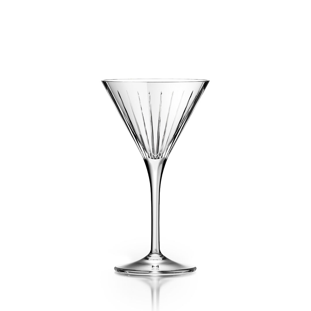 Timeless Martini Glass 18.10cm H21cl Clear Martini Drinking Glassware Pack of 12