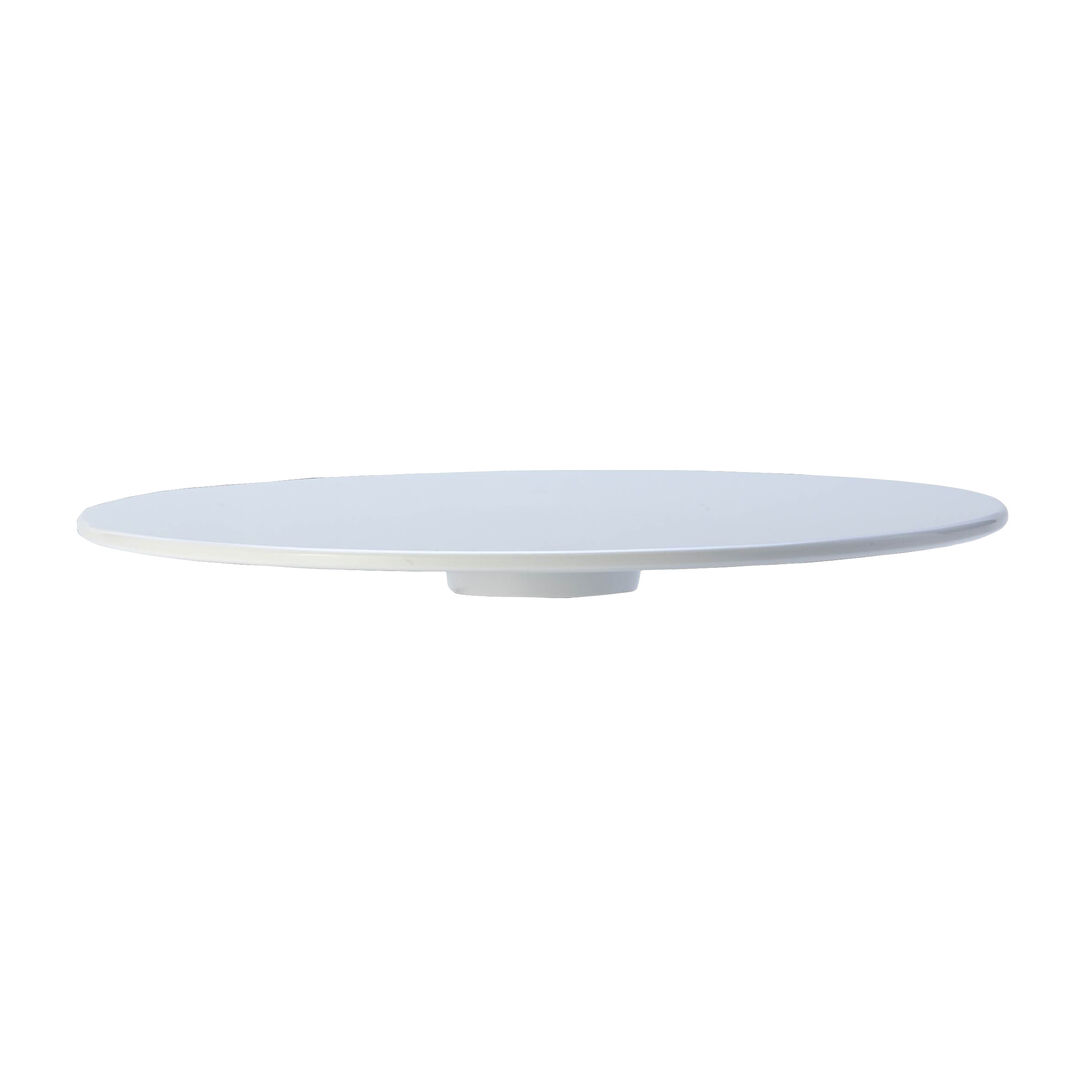 Melamine Risers White Round Pedestal Top 29cm (11 1/2"") Dish Riser Pack of 1
