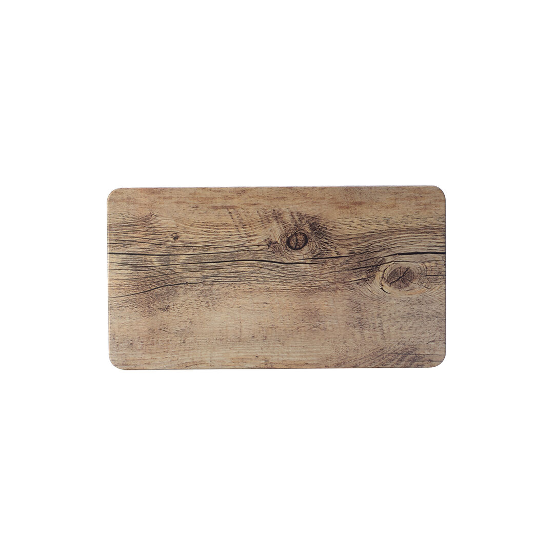 Driftwood GN 1/3 32.5cm x 17.5cm Melamine Tray Table Presentation Pack of 3