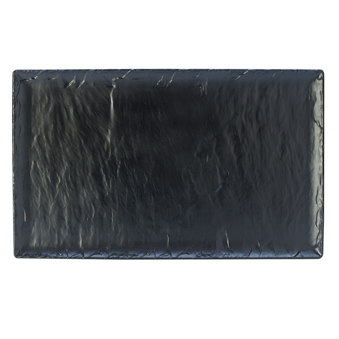 Slate Black GN 1/1 53 x 32.5cm Melamine Tray Set Table Presentation Pack of 1