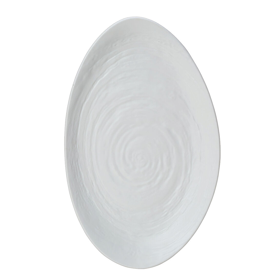 Scape White Large Oval Platter 40 x 24.2cm Melamine Bar Tableware Pack of 1