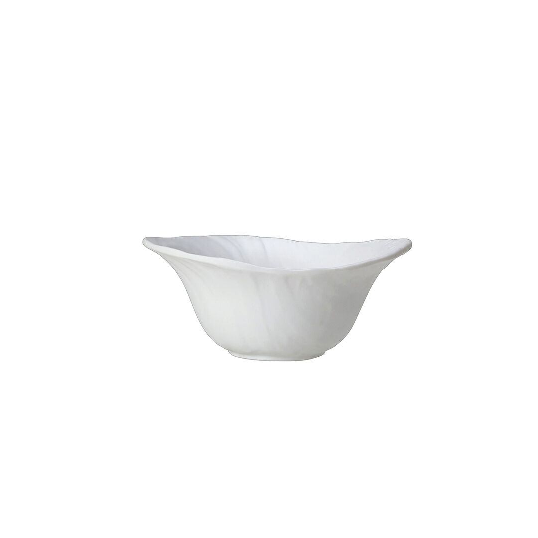 Scape White Medium Deep Bowl 18 x 7.8cm 40cl Melamine Bowl Tableware Pack of 6