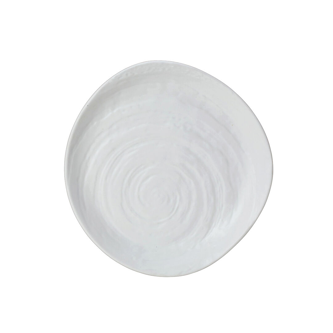 Scape White Plate 23cm Melamine Serving Food Plate Home Tableware Pack of 6