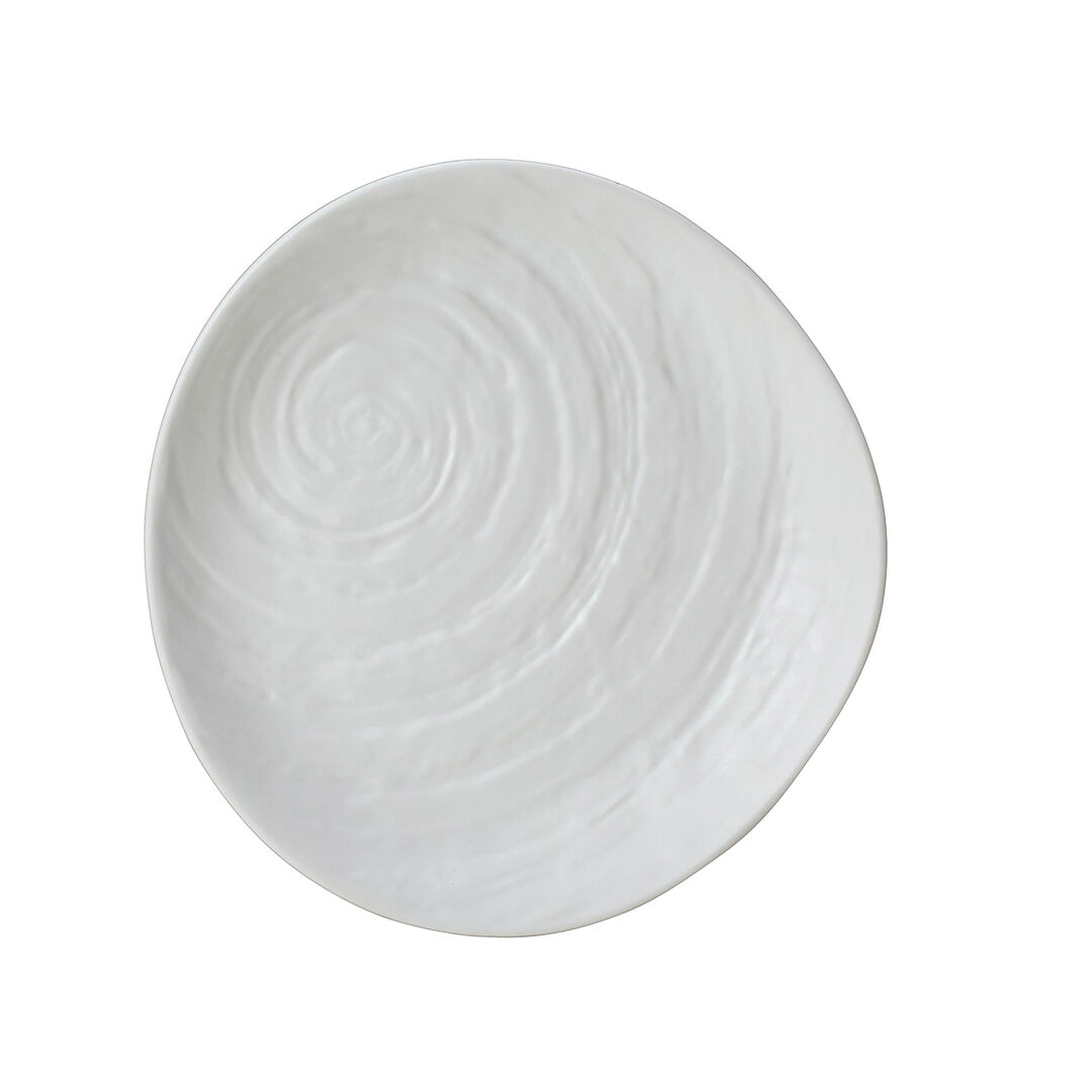 Scape White Plate 28cm Melamine Serving Food Plate Home Tableware Pack of 6
