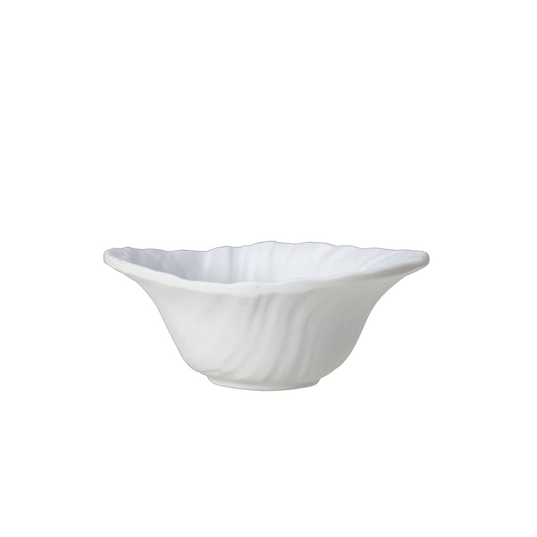 Scape White Small Deep Bowl 13 x 5.3cm 15cl Melamine Bowl Tableware Pack of 6