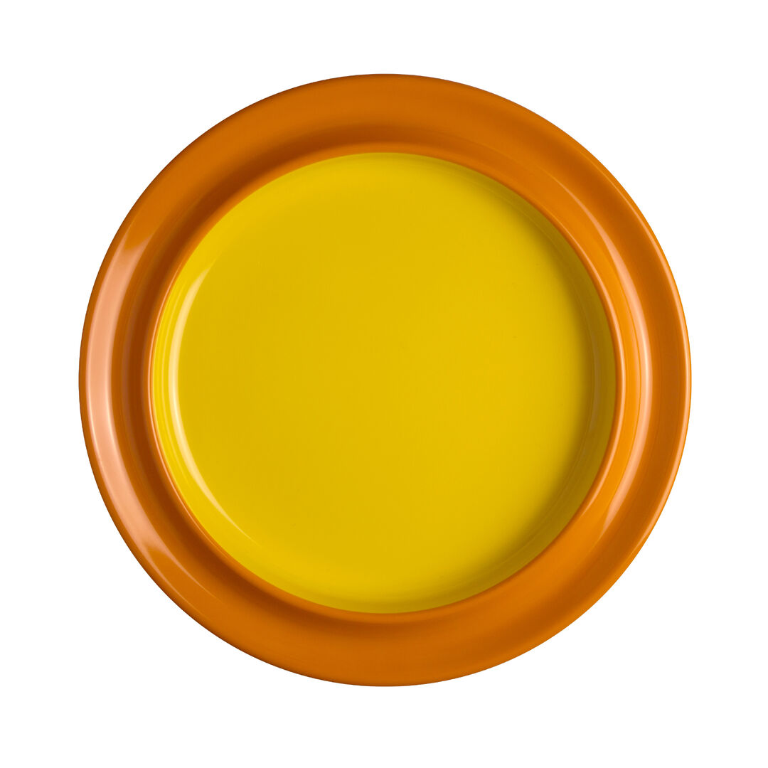 Freedom Yellow Round Plate 16.5cm (6 1/2"") Melamine Plate Tableware Pack of 6