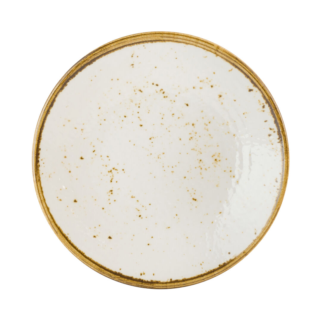 Craft White Coupe Plate 21cm (8 1/2"") Melamine Plate Set Tableware Pack of 6